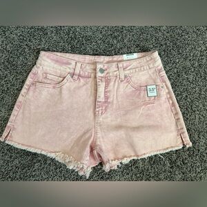 Time  and Tru relaxed fit high rise pink shorts 10